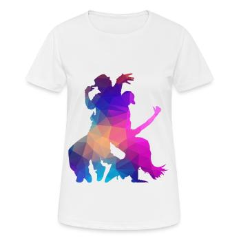 Hip Hop Breakdance Street Dance Tänzer Musik - Frauen T-Shirt atmungsaktiv - Weiß - Vorne - AI Model Female 172 dark (172cm)