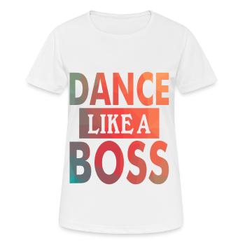 Dancer Dancing Music Saying Dancer - T-shirt respirant Femme - blanc - Devant - AI Model Female 172 dark (172cm)