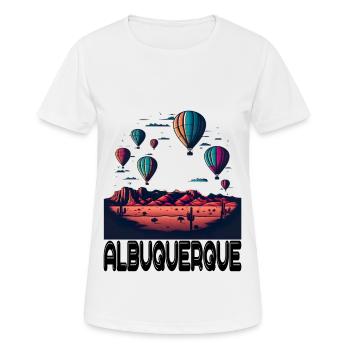 Albuquerque Ballon New Mexico Heißluftballon - Frauen T-Shirt atmungsaktiv - Weiß - Vorne - AI Model Female 172 dark (172cm)