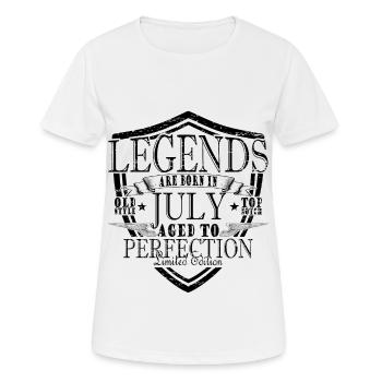 Legends July - Women's Breathable T-Shirt - white - Front - AI Model Female 172 dark (172cm)