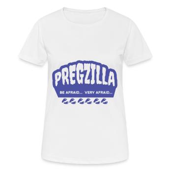 Grossesse - T-shirt respirant Femme - blanc - Devant - AI Model Female 172 dark (172cm)