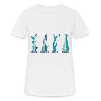 Histoires de queue Tail Tales - T-shirt respirant Femme - blanc - Devant - AI Model Female 172 dark (172cm)