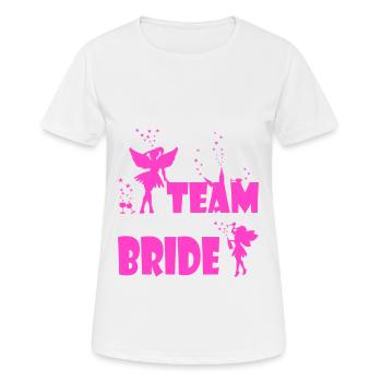 Team Bride JGA Alcohol Drinking Party - T-shirt respirant Femme - blanc - Devant - AI Model Female 172 dark (172cm)
