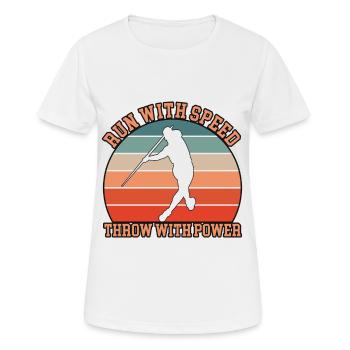 Javelin Thrower Design - Women's Breathable T-Shirt - white - Front - AI Model Female 172 dark (172cm)