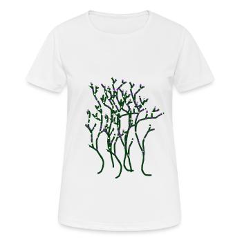 Natur Naturliebhaber Flora Garten Pflanzen Blüte - Frauen T-Shirt atmungsaktiv - Weiß - Vorne - AI Model Female 172 dark (172cm)