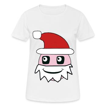 Père Noël Père Noël Père Noël Avent Noël - T-shirt respirant Femme - blanc - Devant - AI Model Female 172 dark (172cm)