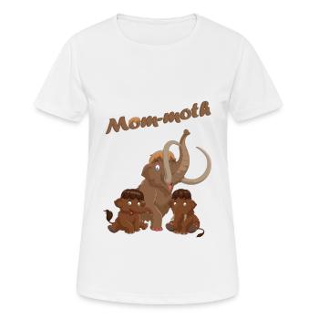 Mammut Elefant Mutter Eiszeit Doppelpack Zwillinge - Frauen T-Shirt atmungsaktiv - Weiß - Vorne - AI Model Female 172 dark (172cm)
