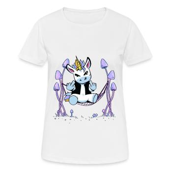 Licornes Licorne Hamac - T-shirt respirant Femme - blanc - Devant - AI Model Female 172 dark (172cm)