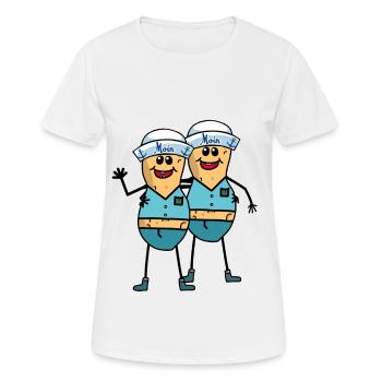 Cacahuètes Marins Garçons Marins Marins - T-shirt respirant Femme - blanc - Devant - AI Model Female 172 dark (172cm)