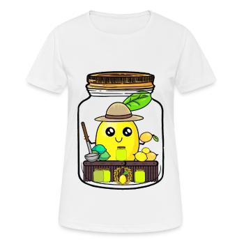 Zitronen Lemtonen Saft Verkäufer Zitrone Kind - Frauen T-Shirt atmungsaktiv - Weiß - Vorne - AI Model Female 172 dark (172cm)