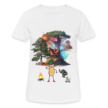 Halloween Peanut Peanuts Funny Kids - Women's Breathable T-Shirt - white - Front - AI Model Female 172 dark (172cm)