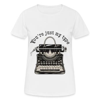 You Are Just My Type - Frauen T-Shirt atmungsaktiv - Weiß - Vorne - AI Model Female 172 dark (172cm)
