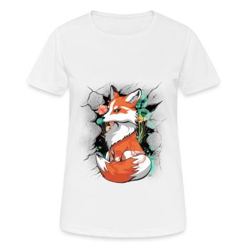 Fox Vixen Kids Child Fairy Tale Foxes - Women's Breathable T-Shirt - white - Front - AI Model Female 172 dark (172cm)