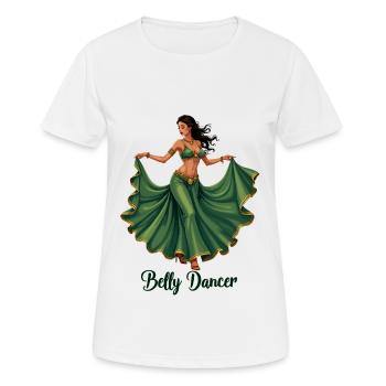 Bauchtanz Bauchtänzerin Bauchtanzkurse - Frauen T-Shirt atmungsaktiv - Weiß - Vorne - AI Model Female 172 dark (172cm)