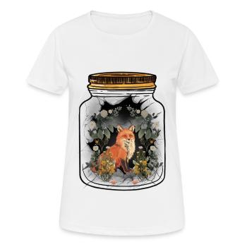 Fox Foxes Nature Nature Lover Children Child - Women's Breathable T-Shirt - white - Front - AI Model Female 172 dark (172cm)