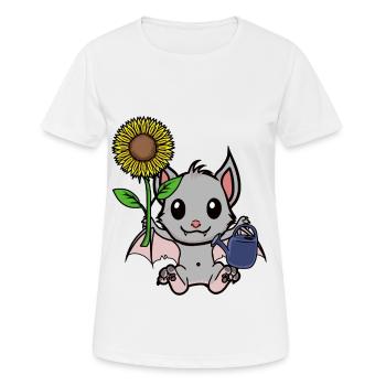 Hobby jardinier Jardinier Chauve-souris de jardin Jardinage Enfants - T-shirt respirant Femme - blanc - Devant - AI Model Female 172 dark (172cm)