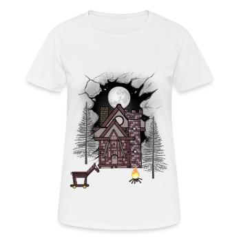 Moyen Âge, Châteaux, Châteaux, Forteresses, Contes de fées - T-shirt respirant Femme - blanc - Devant - AI Model Female 172 dark (172cm)
