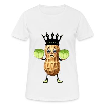 Kohl Erdnuss König Kohlkopf Gemüse Vegetarisch - Frauen T-Shirt atmungsaktiv - Weiß - Vorne - AI Model Female 172 dark (172cm)