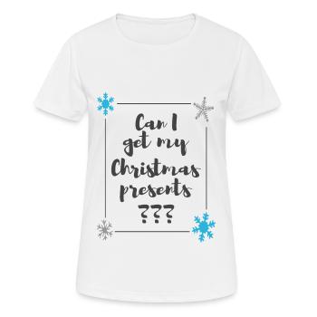 Naughty Christmas Humor Christmas Gifts - Women's Breathable T-Shirt - white - Front - AI Model Female 172 dark (172cm)
