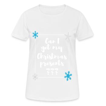 Naughty Christmas Humor Christmas Gifts - Women's Breathable T-Shirt - white - Front - AI Model Female 172 dark (172cm)