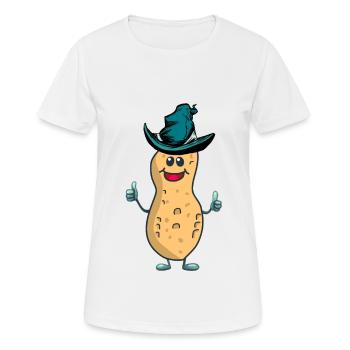 zauberhaft Erdnuss Erdnüsse Nuss Nüsse Zaubern - Frauen T-Shirt atmungsaktiv - Weiß - Vorne - AI Model Female 172 dark (172cm)