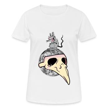 Plague Planet Earth Rat Pollution - Women's Breathable T-Shirt - white - Front - AI Model Female 172 dark (172cm)