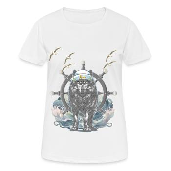 Maritim Matrose Seefahrer Schifffahrt Abenteuer - Frauen T-Shirt atmungsaktiv - Weiß - Vorne - AI Model Female 172 dark (172cm)