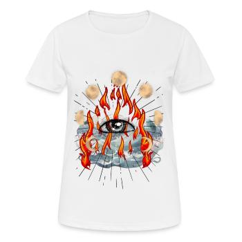 God Jesus Messiah spiritual - Women's Breathable T-Shirt - white - Front - AI Model Female 172 dark (172cm)