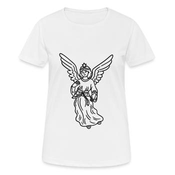 Ange Noël Noël Ange gardien Noël - T-shirt respirant Femme - blanc - Devant - AI Model Female 172 dark (172cm)