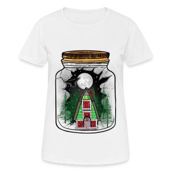 Conte de fées Conte de fées Personnage Maison mystique Maison cabane - T-shirt respirant Femme - blanc - Devant - AI Model Female 172 dark (172cm)