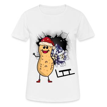 Peanut Sports d’hiver Luge Luge Montagnes Tyrol - T-shirt respirant Femme - blanc - Devant - AI Model Female 172 dark (172cm)