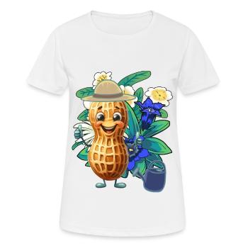 Tyrolien Cacahuète Jardinier Horticulture Fleurs - T-shirt respirant Femme - blanc - Devant - AI Model Female 172 dark (172cm)