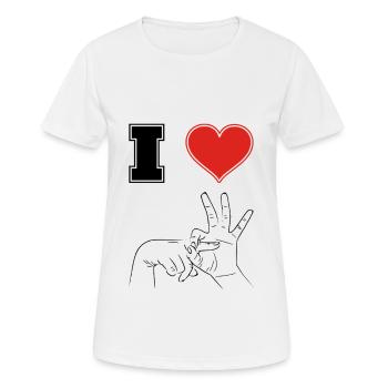 SEX Sayings Stories Porn Movies - Women's Breathable T-Shirt - white - Front - AI Model Female 172 dark (172cm)