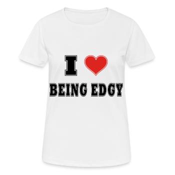 J’adore être énervé - T-shirt respirant Femme - blanc - Devant - AI Model Female 172 dark (172cm)