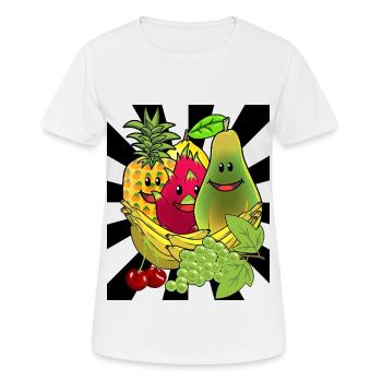Fruits Fruits Fruits Exotique Été - T-shirt respirant Femme - blanc - Devant - AI Model Female 172 dark (172cm)