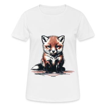 Renard Enfants Enfant - T-shirt respirant Femme - blanc - Devant - AI Model Female 172 dark (172cm)