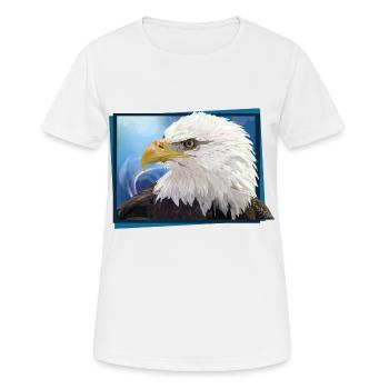 Bald eagle - Women's Breathable T-Shirt - white - Front - AI Model Female 172 dark (172cm)
