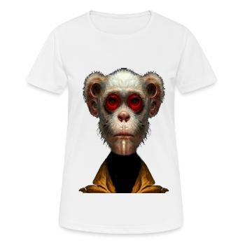 Modern Monkey - Women's Breathable T-Shirt - white - Front - AI Model Female 172 dark (172cm)