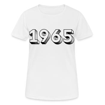 1965 Année de fabrication Idée cadeau - T-shirt respirant Femme - blanc - Devant - AI Model Female 172 dark (172cm)