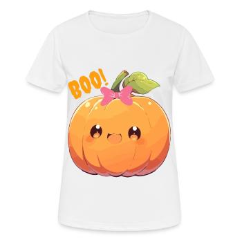 Frighteningly Cute Pumpkin / Gift Idea - Women's Breathable T-Shirt - white - Front - AI Model Female 172 dark (172cm)