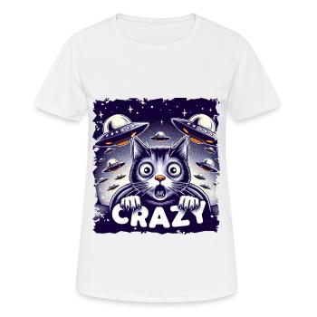 Drôle Alien Alien Croire - T-shirt respirant Femme - blanc - Devant - AI Model Female 172 dark (172cm)