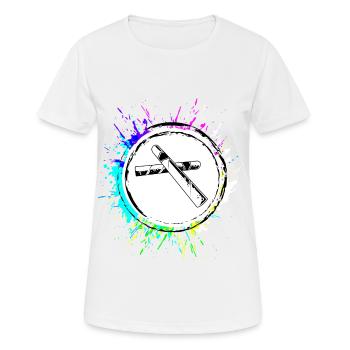 Symbole du cigare - T-shirt respirant Femme - blanc - Devant - AI Model Female 172 dark (172cm)