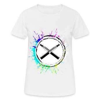 E-Zigarette Silhouette - Frauen T-Shirt atmungsaktiv - Weiß - Vorne - AI Model Female 172 dark (172cm)