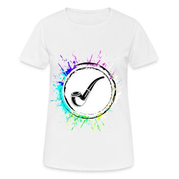 Fumer la pipe - T-shirt respirant Femme - blanc - Devant - AI Model Female 172 dark (172cm)
