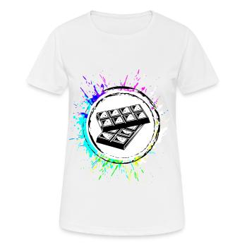 Chocolate Icon Symbol - Women's Breathable T-Shirt - white - Front - AI Model Female 172 dark (172cm)