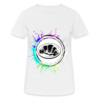 Croissant Symbol - Women's Breathable T-Shirt - white - Front - AI Model Female 172 dark (172cm)
