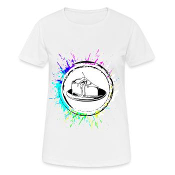 Cuisson du gâteau au fromage - T-shirt respirant Femme - blanc - Devant - AI Model Female 172 dark (172cm)
