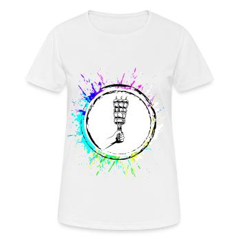 Spieß Grill Kebab - Frauen T-Shirt atmungsaktiv - Weiß - Vorne - AI Model Female 172 dark (172cm)