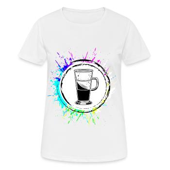 Kaffee Icon - Frauen T-Shirt atmungsaktiv - Weiß - Vorne - AI Model Female 172 dark (172cm)