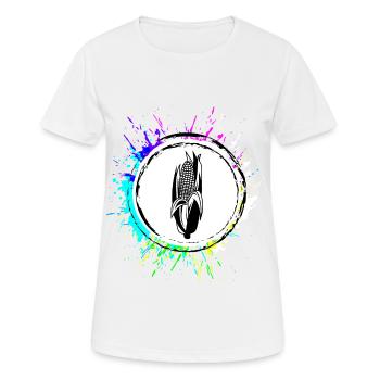 Symbole du maïs - T-shirt respirant Femme - blanc - Devant - AI Model Female 172 dark (172cm)